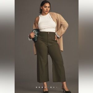 THE COLETTE CROPPED WIDE-LEG PANTS BY MAEVE